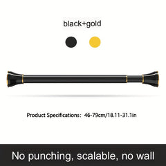 Telescopic Shower Curtain Rod for Bathroom Drying Wardrobe Hanging Clothes
