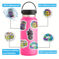 50PCS Psychedelic Hippie Stickers for Teens & Adults