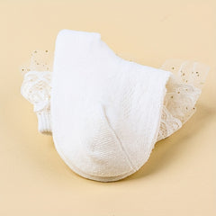 1pair Summer Mesh Baby Princess Socks Baby Socks Lace Socks Infant Toddler