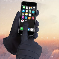 Winter Plus Velvet Windproof Touch Screen Gloves for Outdoor Cycling Skiing