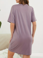 Soft & Comfy Short Sleeve Lounge Dress for Women