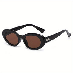 Men's Retro Oval Frame Sunglasses for Street Photography
