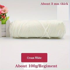 Thick 8-Strand Cotton Thread Ball for Scarf Knitting DIY Medium