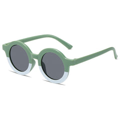 Kids Leopard Print Sunglasses Round Frame Outdoor Activities