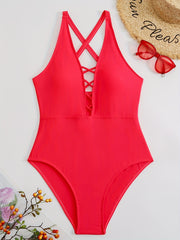 Cut Out One Piece Swimsuit Women's Sexy Bathing Suit