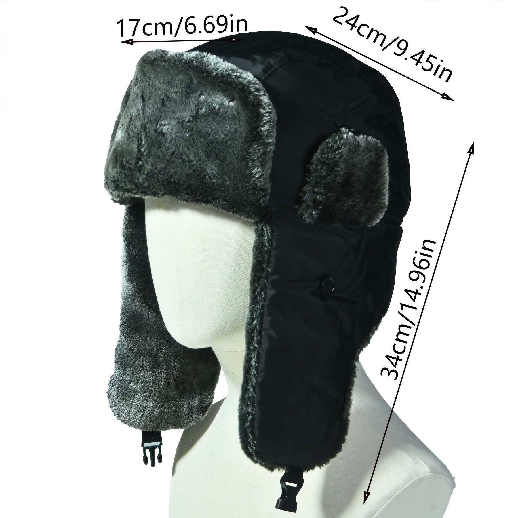 Outdoor Thickened Windproof Fuzzy Warm Hats with Ear Protection