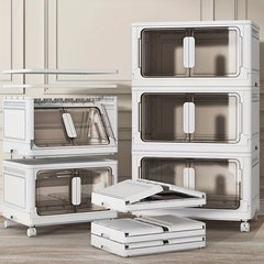 Foldable Shoes Storage Drawer with Doors - Portable Box for Closet Organ