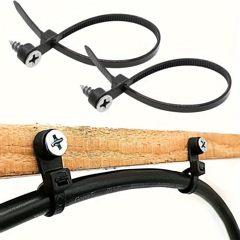 100pcs Cable Ties Reusable Nylon Zip Fasteners