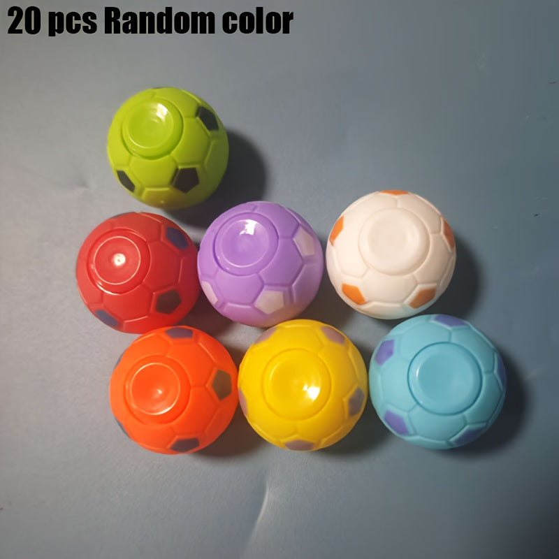 Colorful Mini Football Spinning Ball - Pack of 30