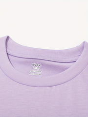 Kids Plain Cotton T Shirt Breathable Crew Neck Short Sleeve Top