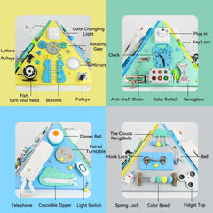 DYZI Busy Board Pyramid Cube Toddlers Educational Toys