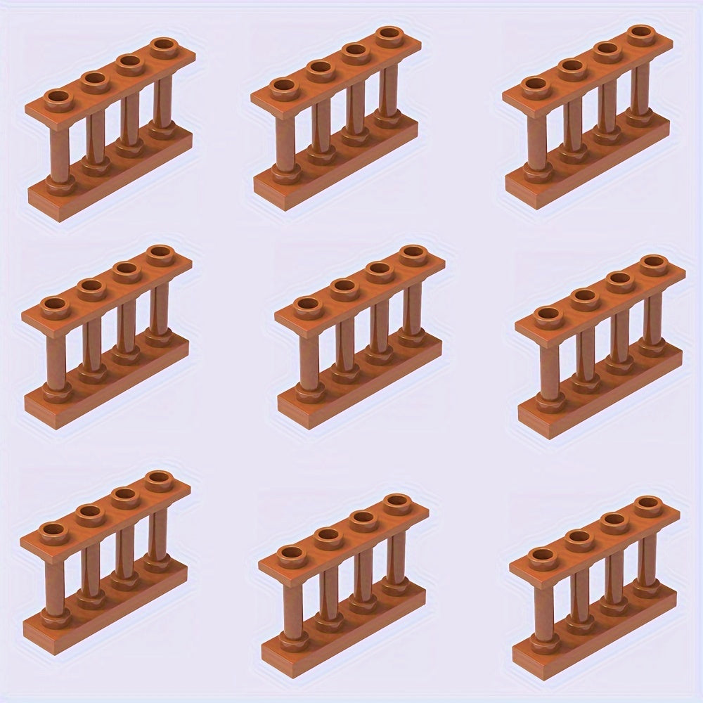 9pc Farm Building Block Set w/ Ranch Fence DIY Animal Scene Playset