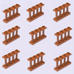 9pc Farm Building Block Set w/ Ranch Fence DIY Animal Scene Playset