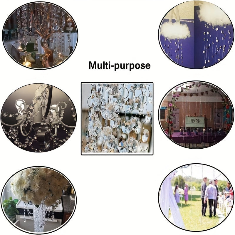 2pcs Acrylic Pendant for Tree Decorations Chandelier Beads