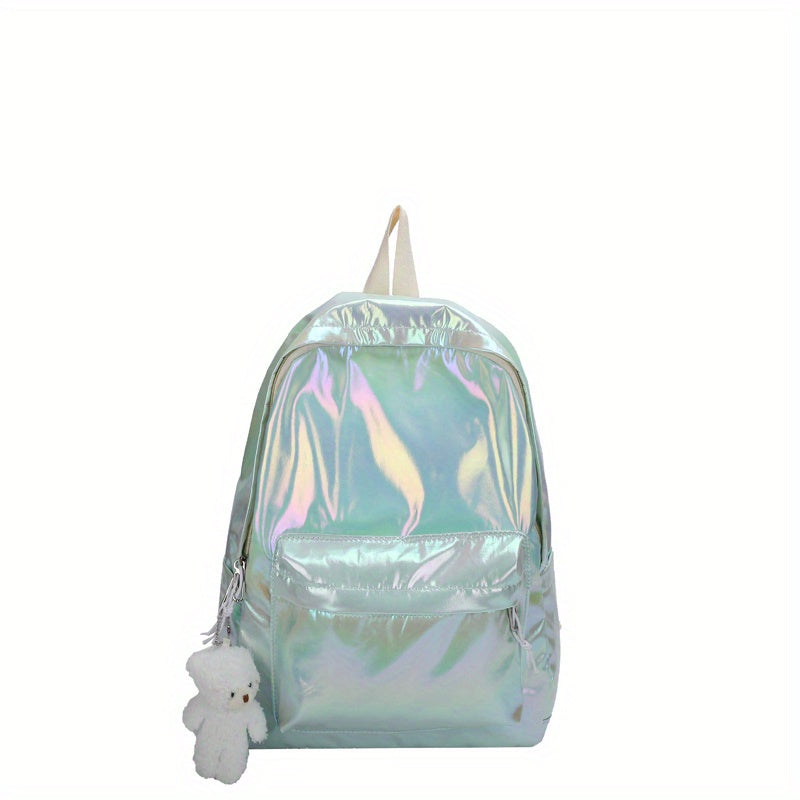 Casual Holographic Backpack for School Trips