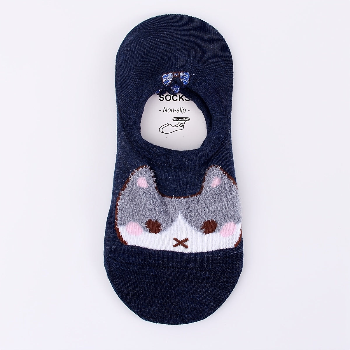 5 Pairs Soft Kitty Socks Boat Sock Pack Women's Stockings