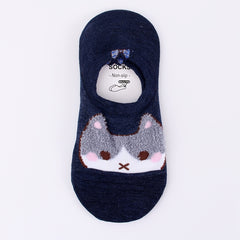 5 Pairs Soft Kitty Socks Boat Sock Pack Women's Stockings