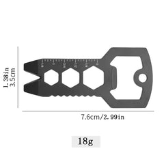 Multi-Tool Keychain with Bottle Opener, Can Opener, Screwdriver