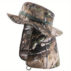 Camouflage Sunscreen Hat Neck Gaiter UV Protection Bucket Hat