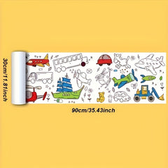 Kids Doodle Paper Roll Art Kit - Creative Drawing Sheets Sketch Pads