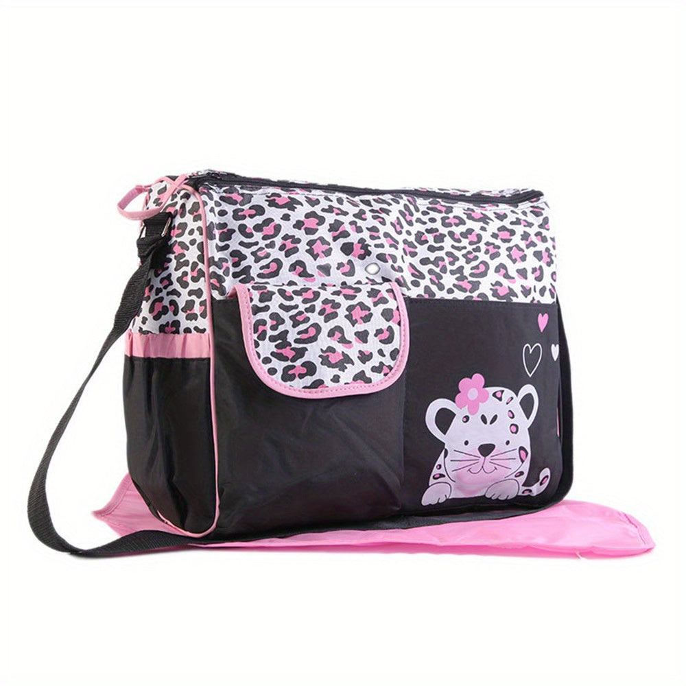 Stylish Cartoon Pattern Mommy Bag Large Capacity Multifunctional