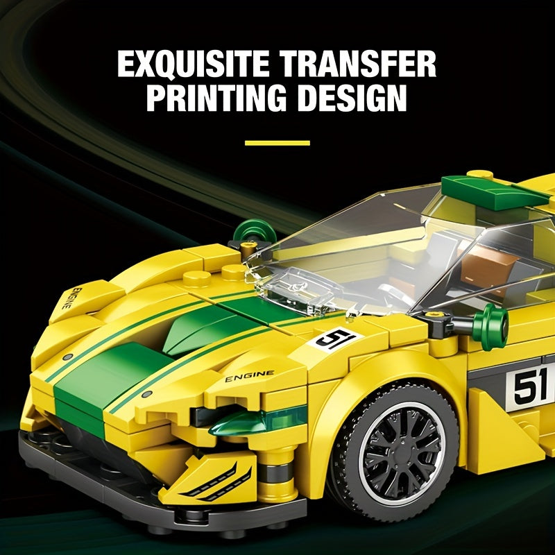 368pcs Reobrix Car Building Blocks Racing Car Building Blocks City Vehicle Build