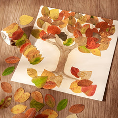 50pcs Fallen Leaves Washi Tape Autumn Decorative Stickers