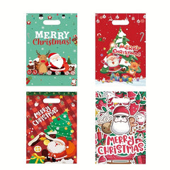4pcs Christmas Gift Bag Party Candy Cartoon Wrapping Gift Bag