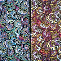 6 Pcs 100% Cotton Cashew Flower Printed Fabric DIY Clothing Mask Material