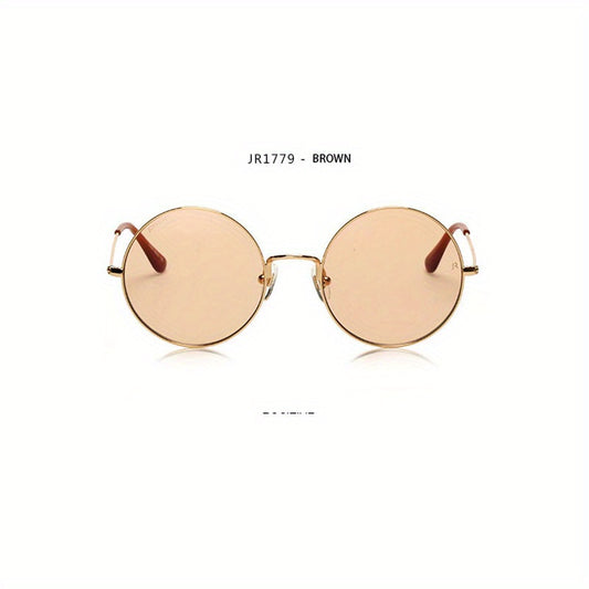 Retro Round Frame Men's Sunglasses Anti UVA UVB