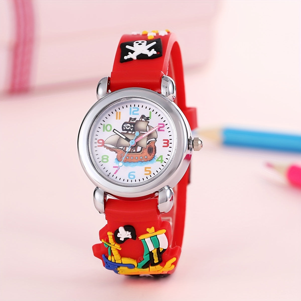 Colorful Cartoon Student Pirate Children's Watch Quartz Watch