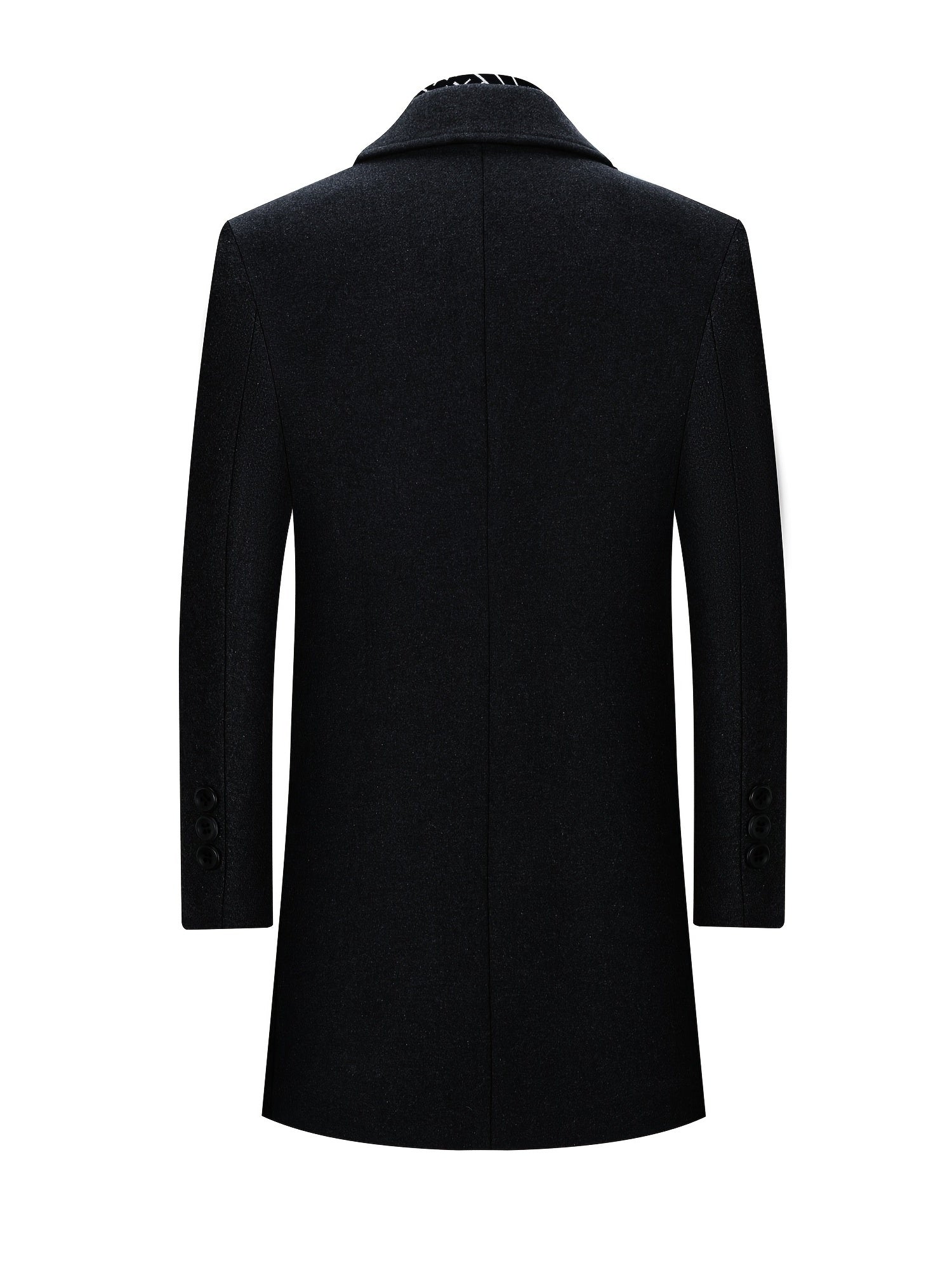 Men's Woolen Coat Long Windbreaker Jacket