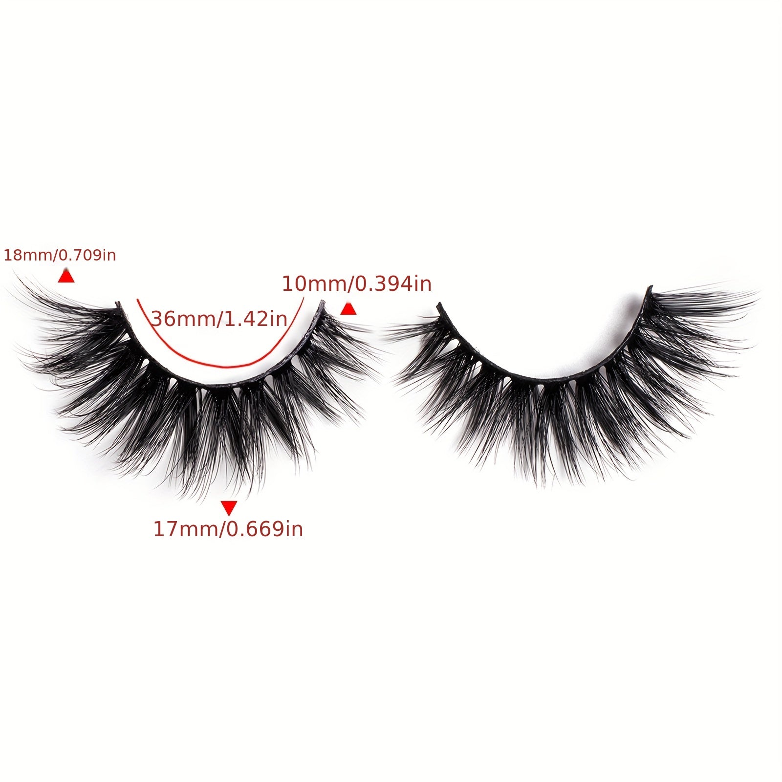8 Pairs Faux Mink Lashes C Curling Volume for Bold Look