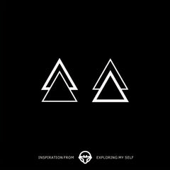 Triangle Couple Sisters Waterproof Tattoo Sticker