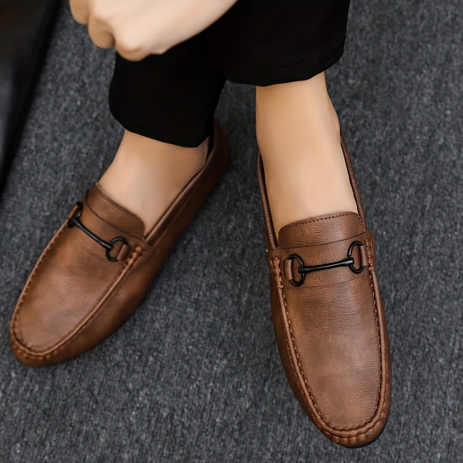 Men's Horsebit Loafers Comfy and Non Slip Smart Casual Shoes
