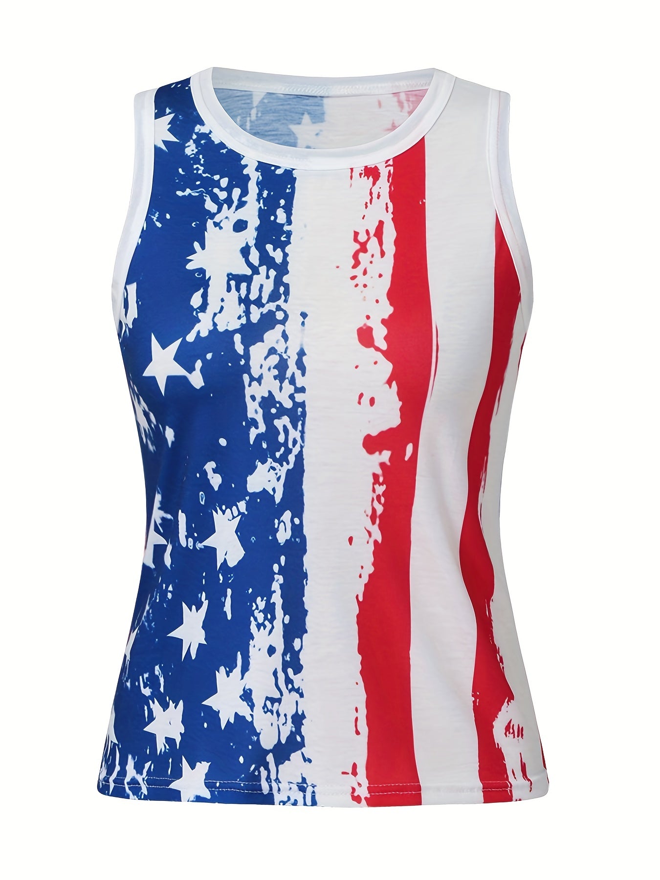 Independence Print Tank Top - Women's Summer Sleeveless Casual Tank