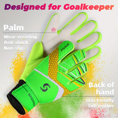 Soccer Goalkeeper Gloves Double Wrist Protection Latex Gloves