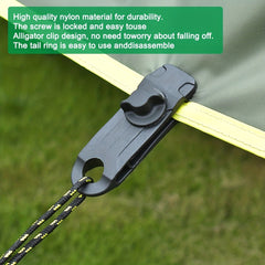 10pcs Tarpaulin Clips Awning Tent Clamp Canopy Lashing Buckle Grip Windproof