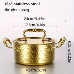 Single Mini Cooking Pot Stainless Steel Chafing Dish