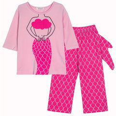 Toddler Girls Mermaid Graphic Pajamas Set