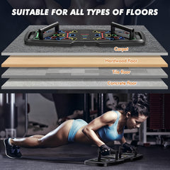 Durable Push Up Board 9 11 Meter Portable Folding Exercise Equipment