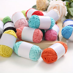9pcs Multicolor Yarn Crochet Craft Yarn for Hand Knitting Crocheting 10g