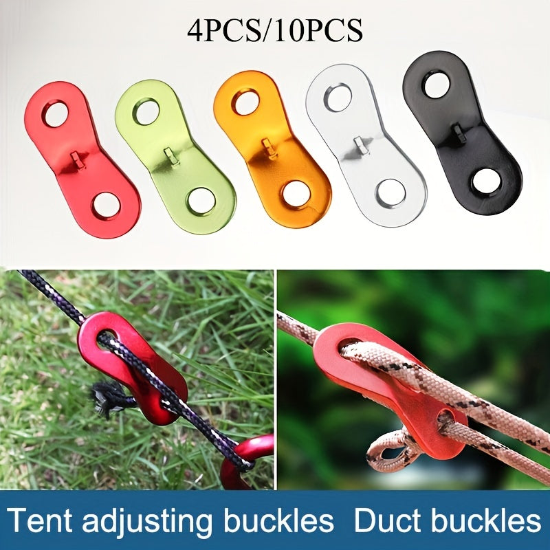 Aluminum Guyline Cord Adjuster Tent Tensioners for Camping