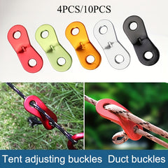 Aluminum Guyline Cord Adjuster Tent Tensioners for Camping