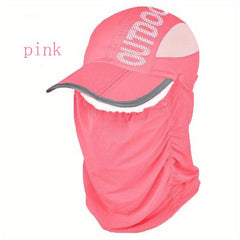 Quick Drying Baseball Cap with Neck Guard Mesh Visors