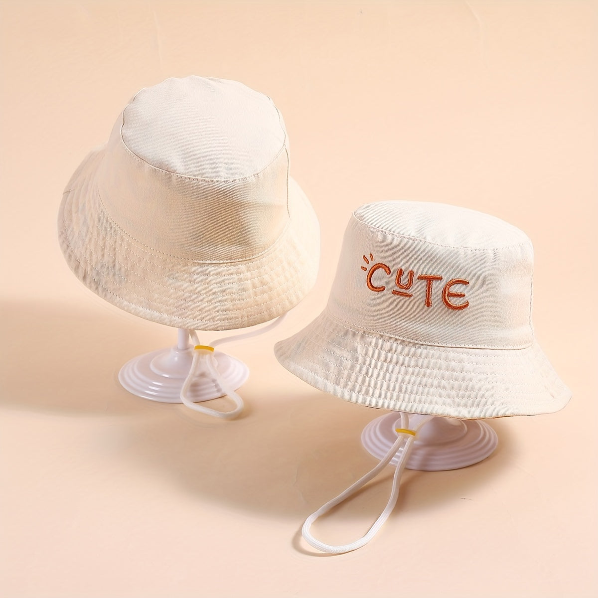 Fisherman Hat Letter Embroidery Breathable Sun Protection Bucket Hat