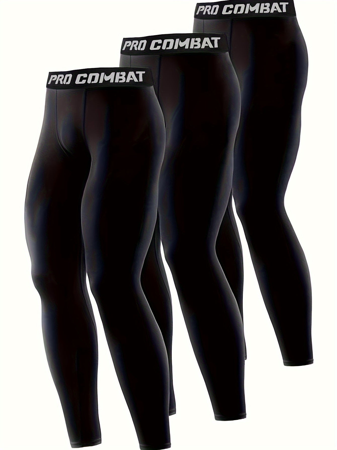 Men's Sports Leggings Active High Stretch Compression Pants