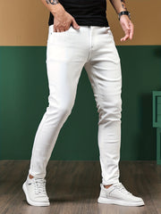 Men's Slim Fit Jeans Casual Street Style Stretch Denim Pants