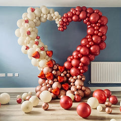 Heart Shaped Balloon Arch Wreath Ring for Events