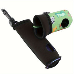 Golf Waist Bag Small Ball Bag Portable Digital Print Pattern Holds 3 Balls